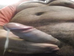 Drkanje kurca nakon kave s prijateljicom s puno vrele sperme